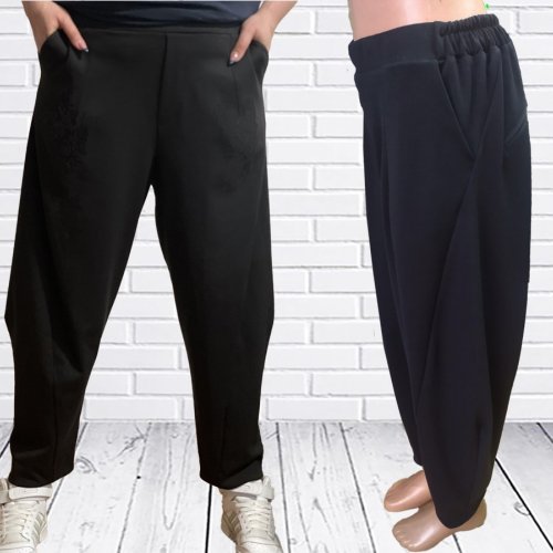 Штаны спорт H&S (48-54) 152 black (деми) H&S 152 black