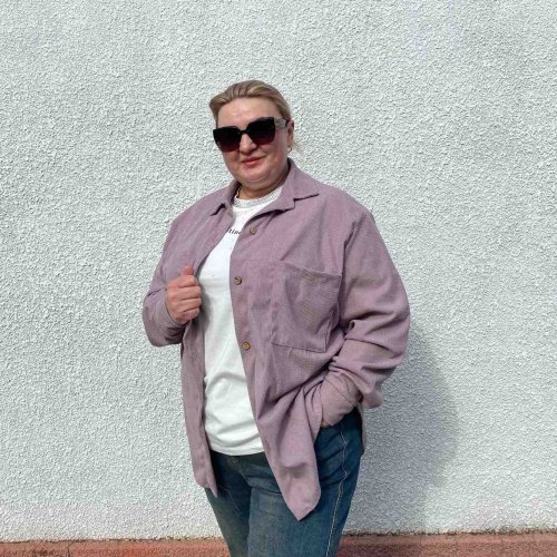 Рубашка BAT (46-56) 56 d.lilac (деми) BAT 56 d.lilac