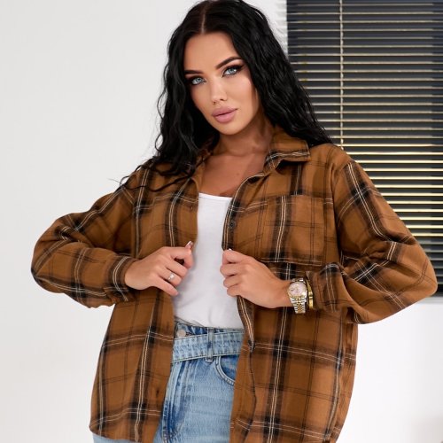 Рубашка BAT (42-48) 899 brown (деми) BAT 899 brown