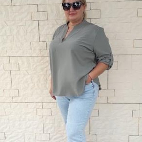 Блузка BAT (50-58) 115-5 grey (деми) BAT 115-5 grey
