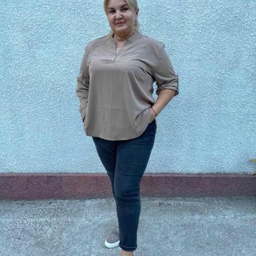 Блузка BAT (50-58) 115-7 grey (деми) BAT 115-7 grey