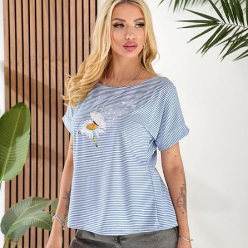 Футболка BAT (46-52) 745 l.blue (лето) BAT 745 l.blue