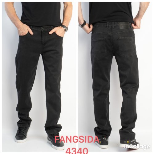 Джинсы God Baron (32-38) 4340 black (деми) God Baron 4340 black