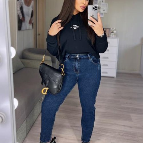 Джинсы Lady N (31-38) 083 navy (деми) Lady N 083 navy