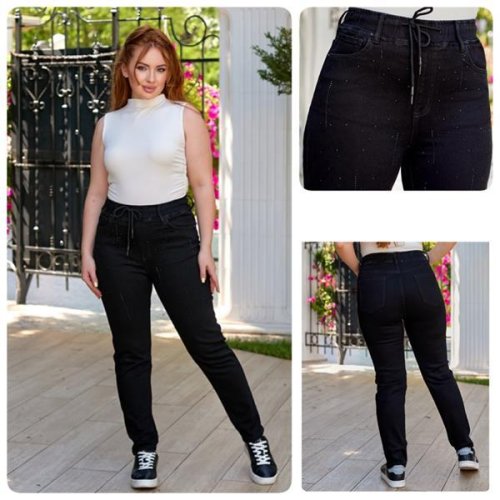 Джинсы Lady N (30-36) 834 black (деми) Lady N 834 black