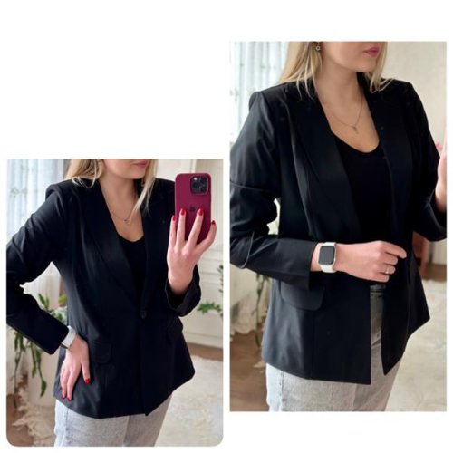 Пиджак Lady N (48-54) LN11 black (деми) Lady N LN11 black