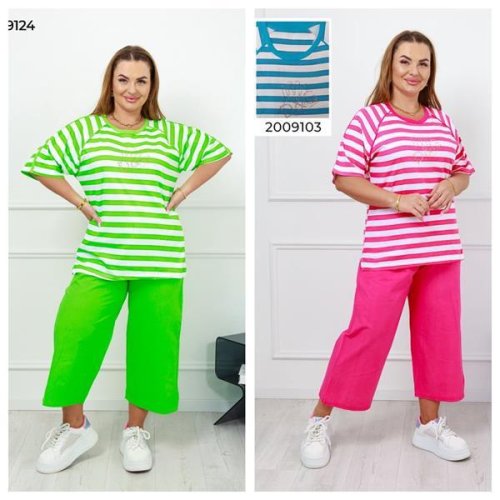 Костюм Vehuiah (L-3XL) 20091063 blue (лето) Vehuiah 20091063 blue