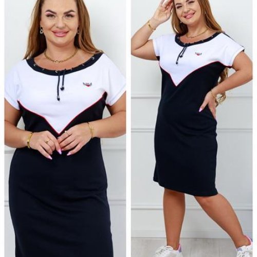 Платье Vehuiah (XL-4XL) DG11 black (лето) Vehuiah DG11 black