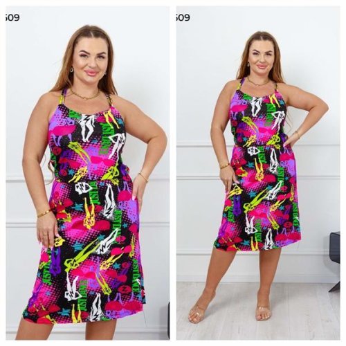 Сарафан Vehuiah (M-2XL) 563509 pink (лето) Vehuiah 563509 pink