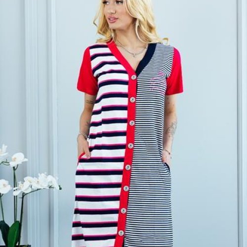 Халат Vehuiah (M-XL) 613409 pink (лето) Vehuiah 613409 pink