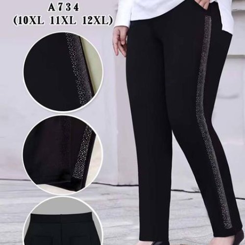 Штаны АйМей (10XL-12XL) A734 black (деми) АйМей A734 black