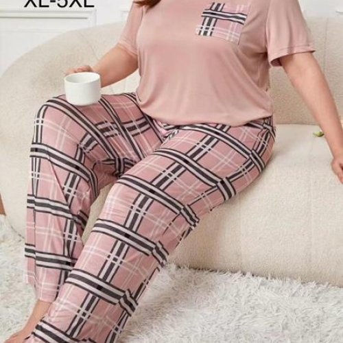 Пижама Brilliant (XL-5XL) 500024 beige (лето) Brilliant 500024 beige