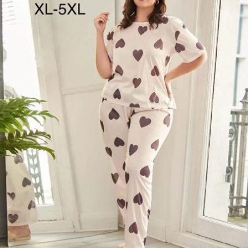 Пижама Brilliant (XL-5XL) 500025 milk (лето) Brilliant 500025 milk