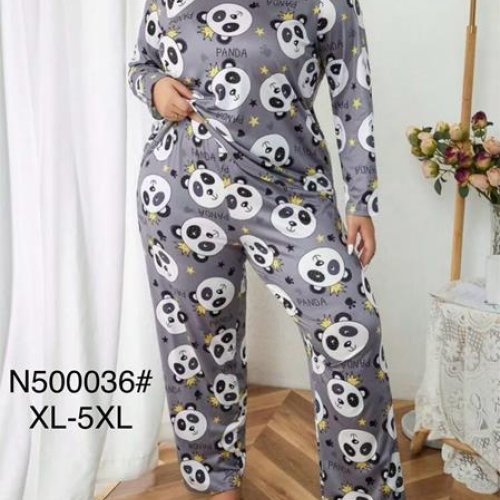 Пижама Brilliant (XL-5XL) 500036 grey (деми) Brilliant 500036 grey