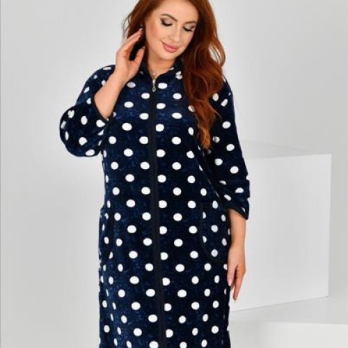 Халат Brilliant (50-58) 800-113 navy (деми) Brilliant 800-113 navy