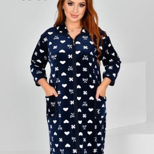 Халат Brilliant (58-66) 800-18 navy (деми) Brilliant 800-18 navy