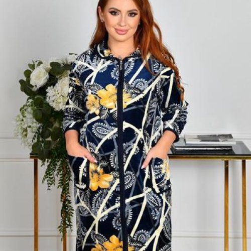 Халат Brilliant (58-66) 800-233 navy (деми) Brilliant 800-233 navy