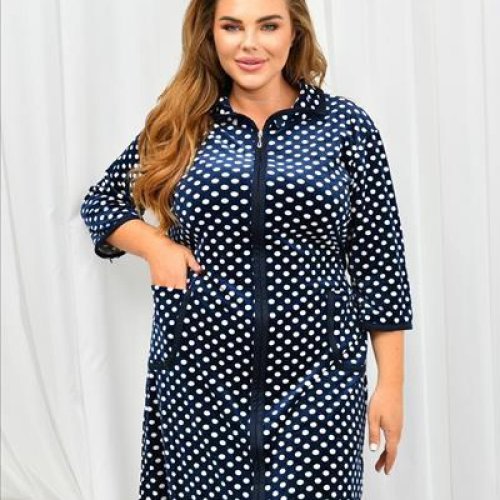 Халат Brilliant (62-70) A800-102 navy (деми) Brilliant A800-102 navy