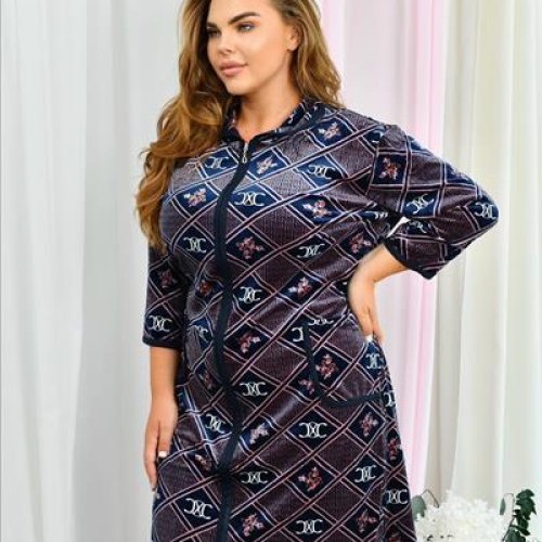 Халат Brilliant (62-70) A800-111 navy (деми) Brilliant A800-111 navy