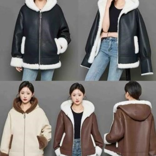 Дубленка Gertie (M-XL) L761 black (зима) Gertie L761 black