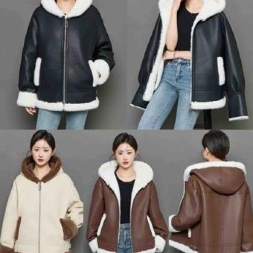 Дубленка Gertie (M-XL) L761 brown (зима) Gertie L761 brown