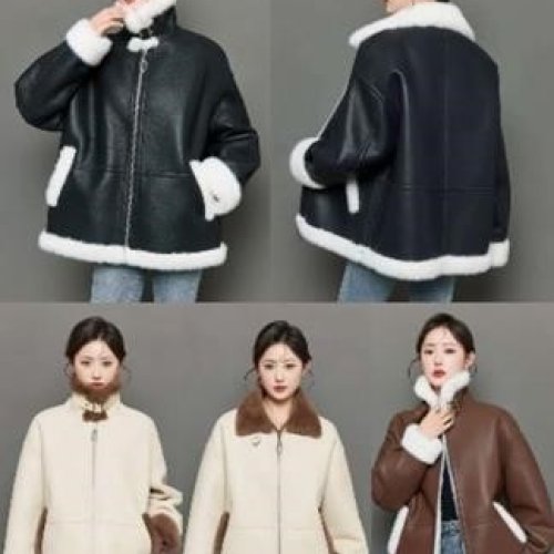 Дубленка Gertie (L-2XL) L763 brown (зима) Gertie L763 brown