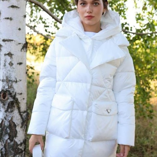 Куртка Monarlir (S-2XL) 506-13 white (зима) Monarlir 506-13 white