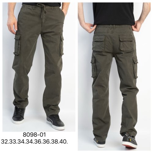 Джинсы God Baron (32-40) 8098-01 khaki (деми) God Baron 8098-01 khaki