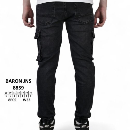 Джинсы God Baron (29-36) 8859 black (деми) God Baron 8859 black