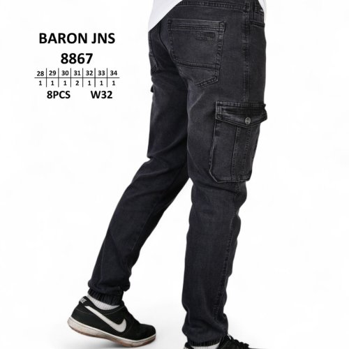 Джинсы God Baron (28-34) 8867 black (деми) God Baron 8867 black