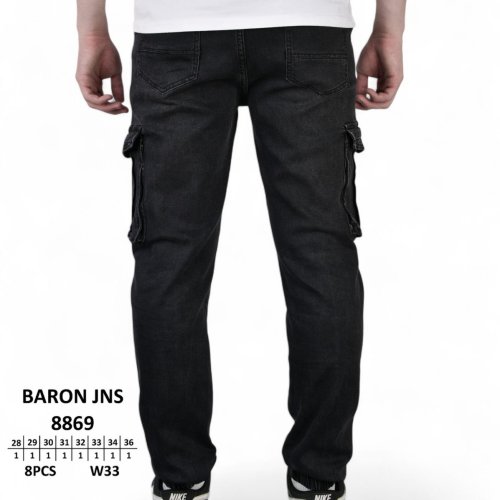 Джинсы God Baron (28-36) 8869 black (деми) God Baron 8869 black