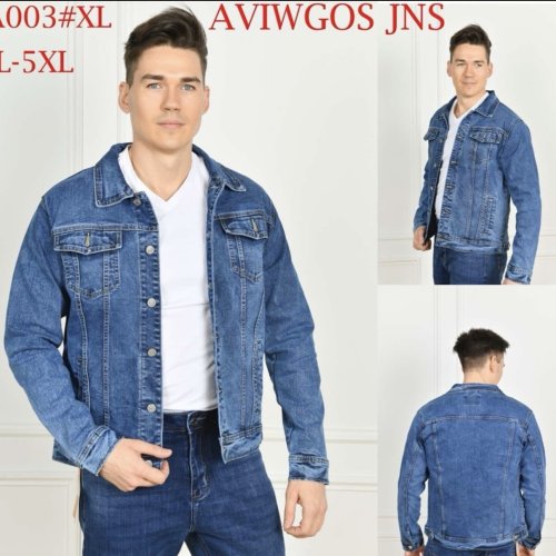 Куртка God Baron (L-5XL) A003 blue (деми) God Baron A003 blue