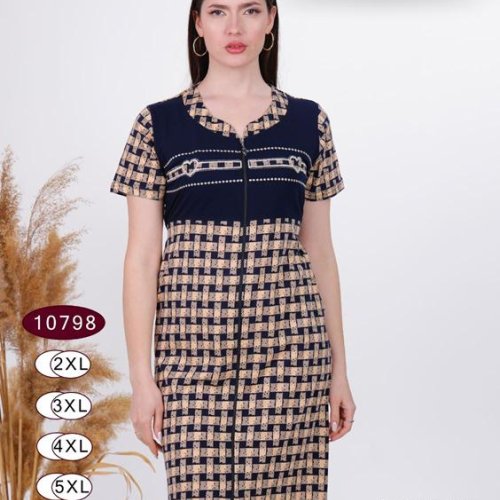 Халат Imlion (2XL-5XL) 10798 beige (лето) Imlion 10798 beige