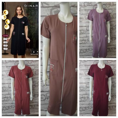 Халат DiColor (2XL-5XL) 10780 wine (лето) DiColor 10780 wine