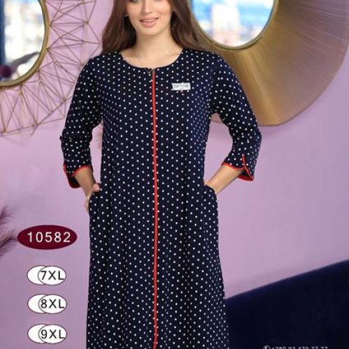 Халат DiColor (7XL-9XL) 10582 navy (деми) DiColor 10582 navy