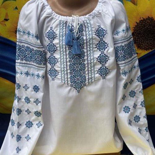 Вышиванка Miki Maki (122-146) MM4 white (деми) Miki Maki MM4 white