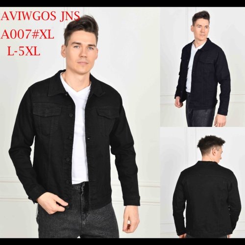 Куртка God Baron (L-5XL) A007 black (деми) God Baron A007 black