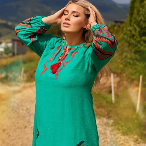 Платье DGMD (52-56) 3379 green (лето) DGMD 3379 green