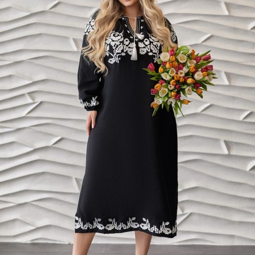 Платье DGMD (52-64) 3349 black (лето) DGMD 3349 black