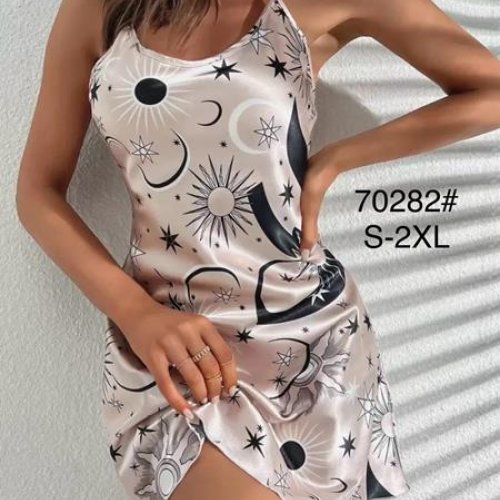 Ночнушка Modnulya (S-2XL) 70282 beige (лето) Modnulya 70282 beige