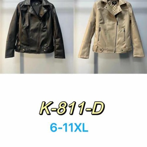 Куртка Modnulya (6XL-11XL) K811D black (деми) Modnulya K811D black