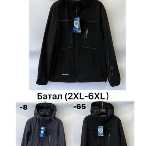 Куртка Ale-Ate (2XL-6XL) VA25035-64 black (деми) Ale-Ate VA25035-64 black