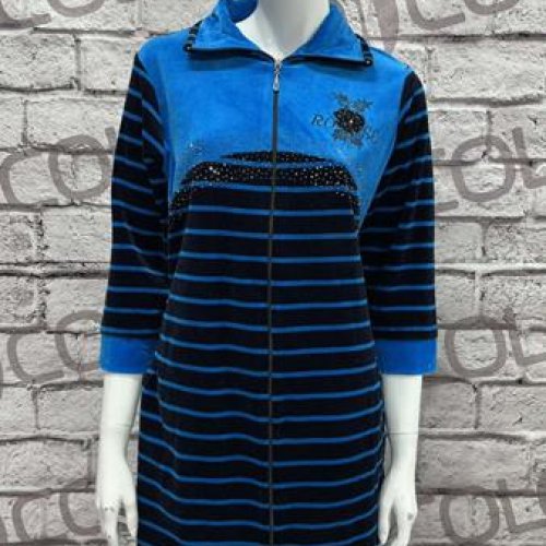 Халат DiColor (2XL-5XL) 3003-1 blue (деми) DiColor 3003-1 blue