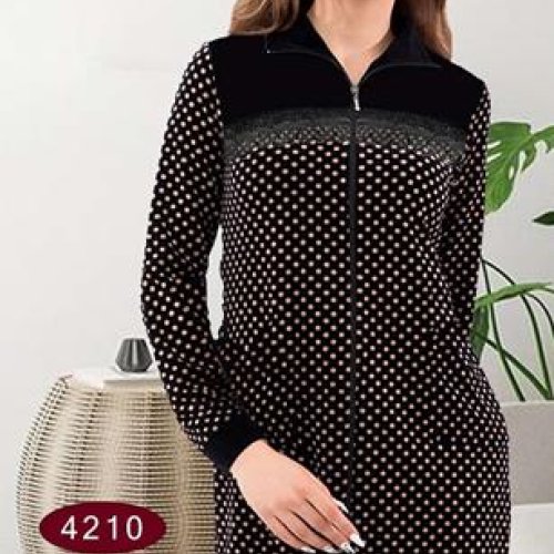 Халат DiColor (2XL-5XL) 4210 black (деми) DiColor 4210 black