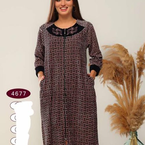 Халат DiColor (2XL-5XL) 4677 beige (деми) DiColor 4677 beige