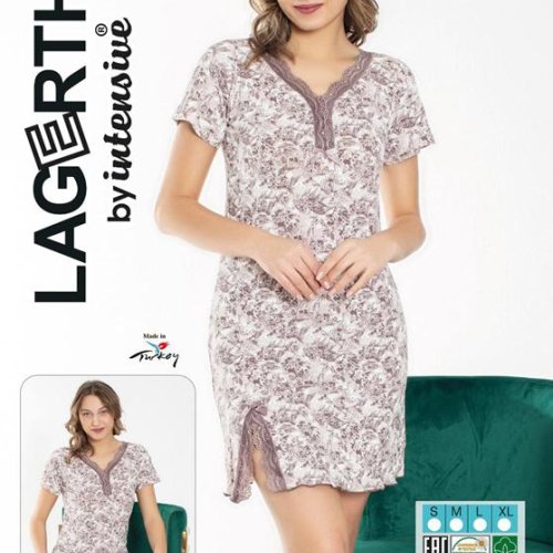 Ночнушка Cotpark (S-XL) 1138 brown (лето) Cotpark 1138 brown