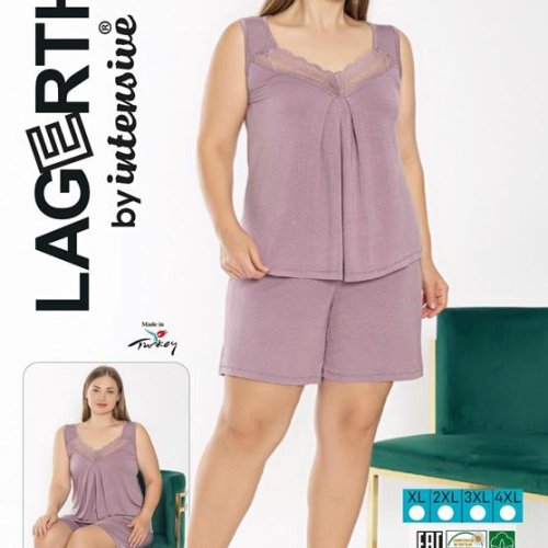 Пижама Cotpark (XL-4XL) 1186 purple (лето) Cotpark 1186 purple