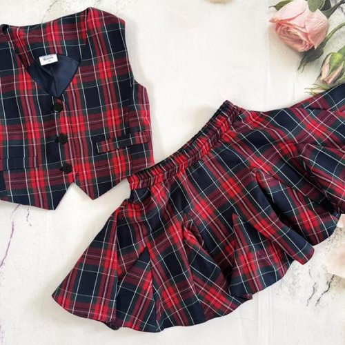 Костюм Moda school (122-146) 8556 red-black (лето) Moda school 8556 red-black