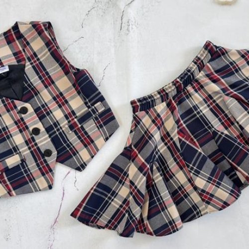 Костюм Moda school (122-146) 8556 beige-blue (лето) Moda school 8556 beige-blue