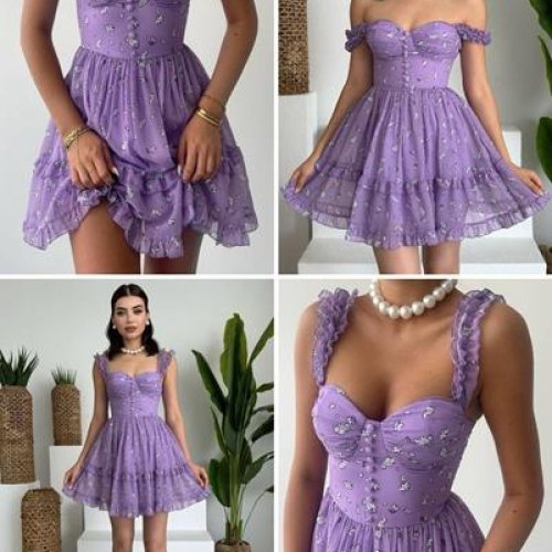 Платье Dream (44-48) DM108 purple (лето) Dream DM108 purple